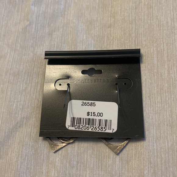 Brand-new, starry night earnings, metallic blue - Picture 2 of 2